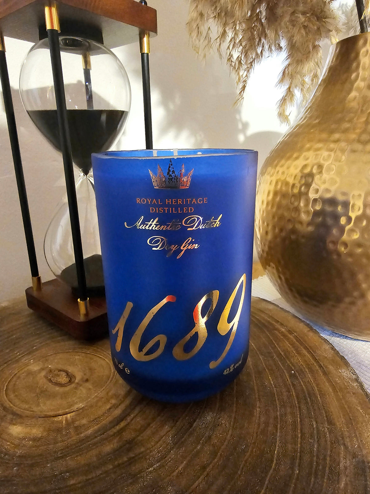 🫐 Blueberry & Vanilla 1689 Authentic Dutch Gin Bottle Candle