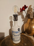 Upcycled Ceramic Rock Rose Gin Bottle Lamp