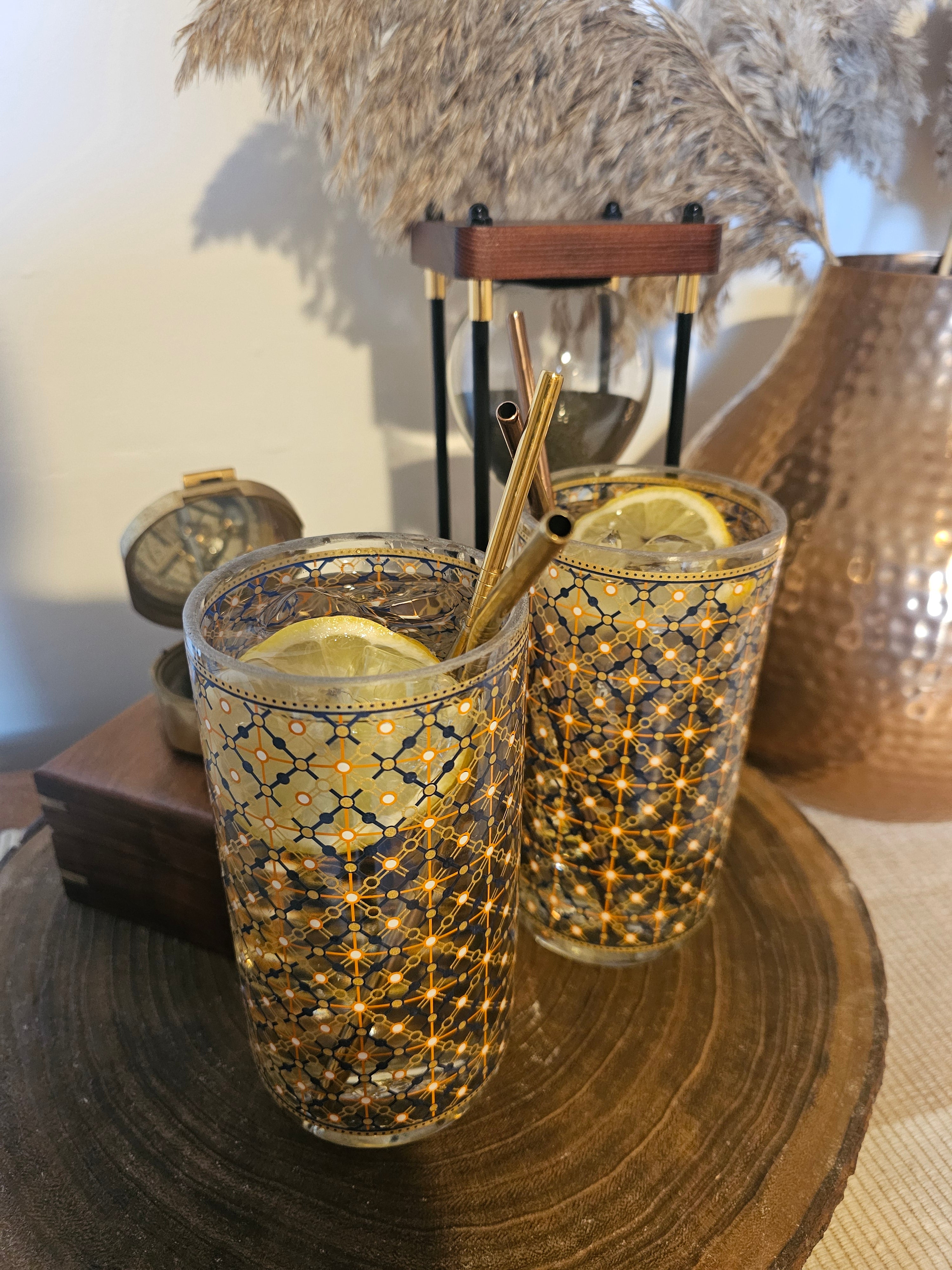 Handmade upcycled Fishers Gin and Tonic Glasses - Genie Of Gins