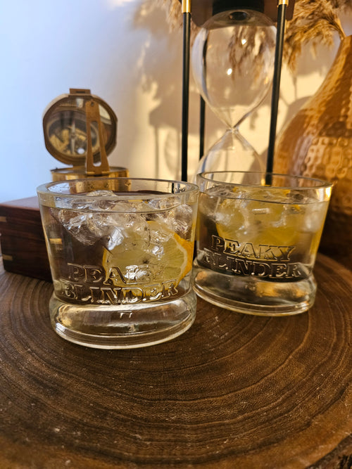 Handmade Upcycled Peaky Blinders Gin and Tonic Glasses - Genie Of Gins