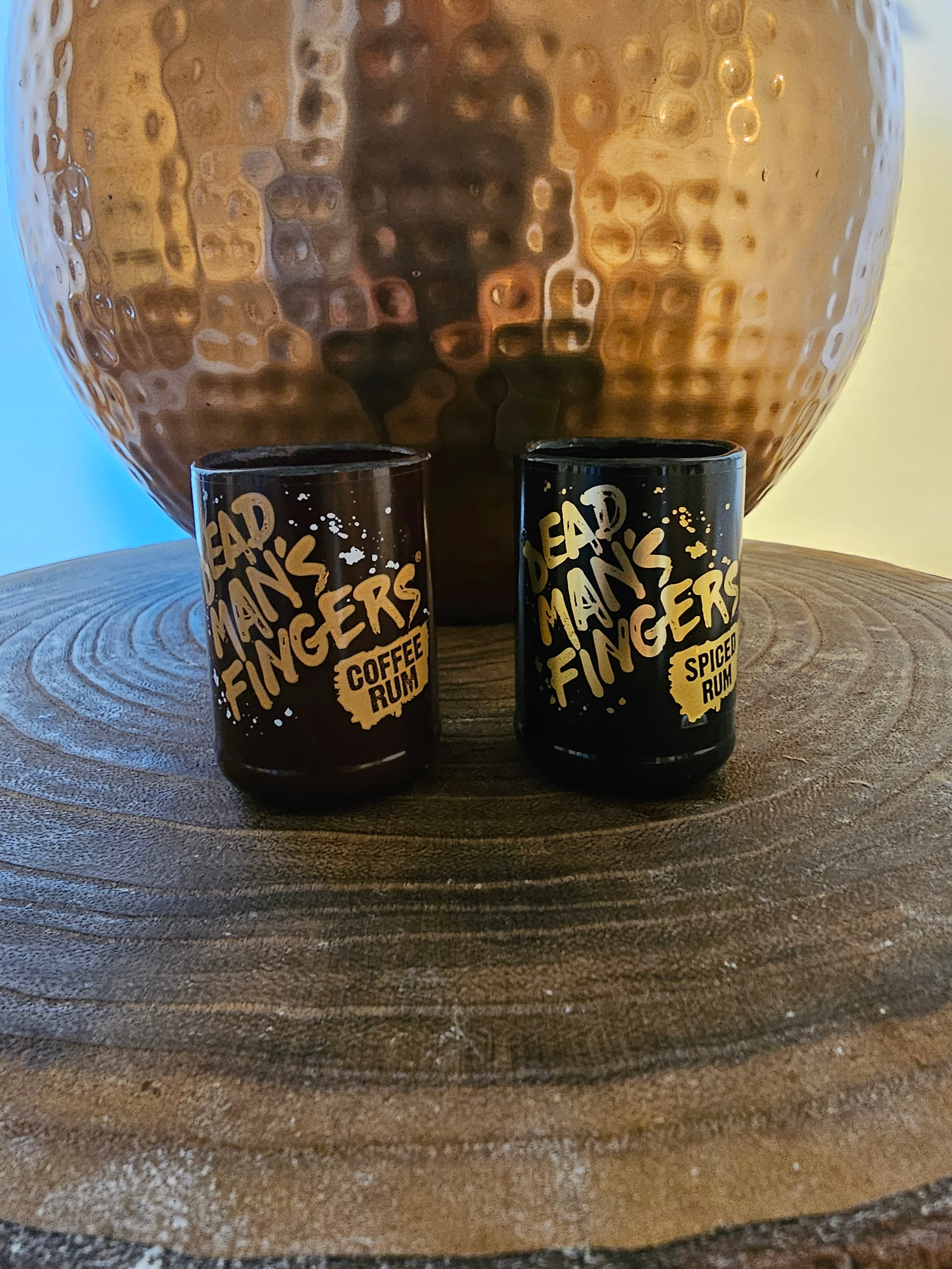 Handmade Upcycled Dead Man's Fingers Shot Glasses - Genie Of Gins