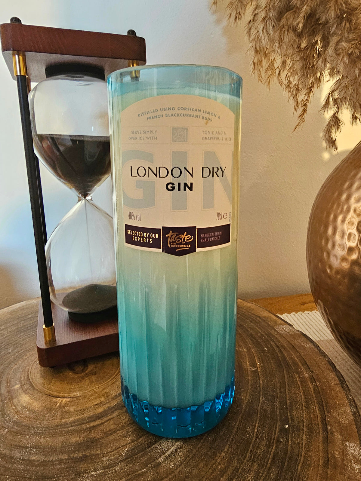 London Dry Gin Bottle Candle – Plum Rose & Patchouli