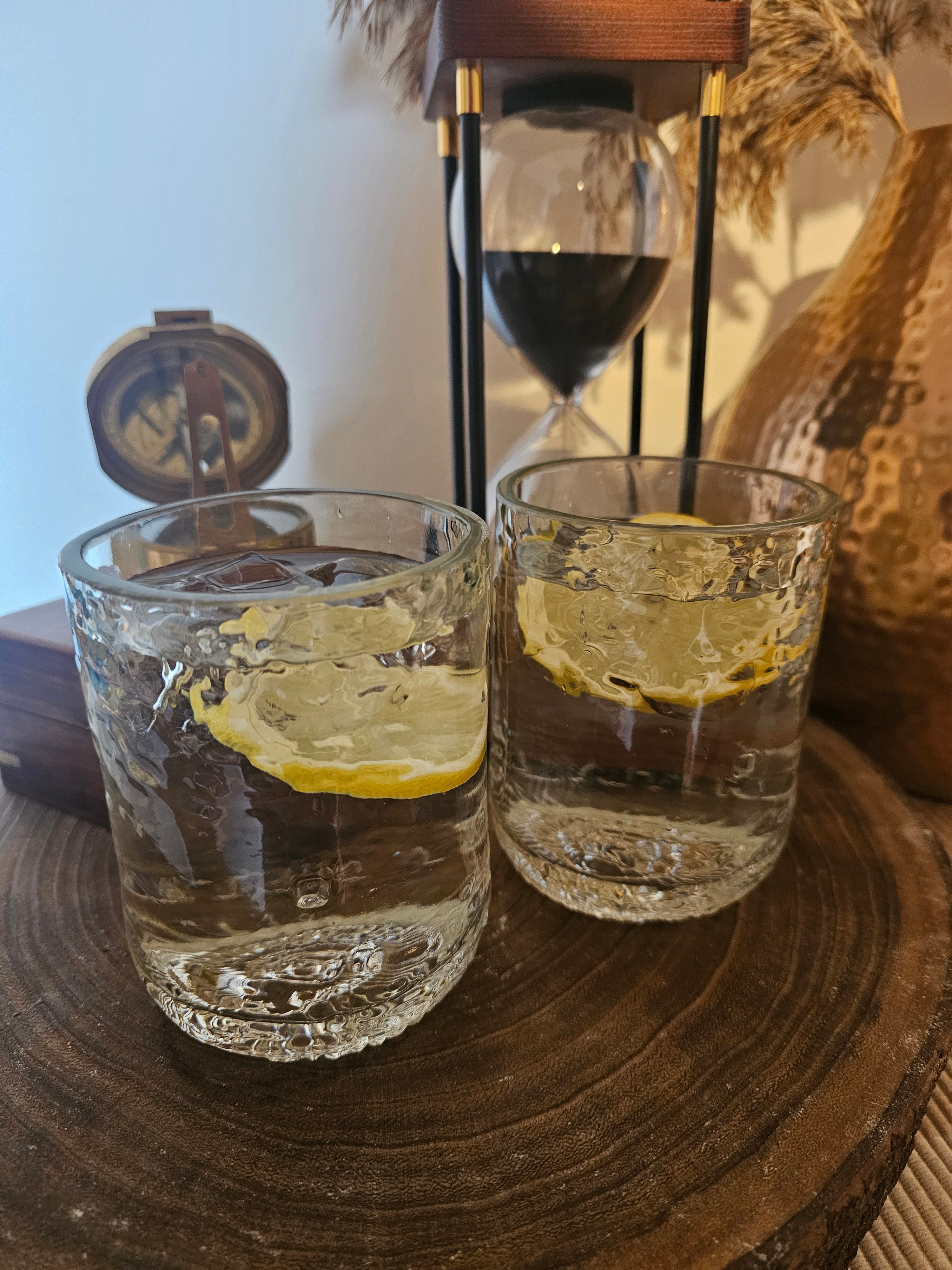Handmade Upcycled Whitby Gin and Tonic Glasses - Genie Of Gins