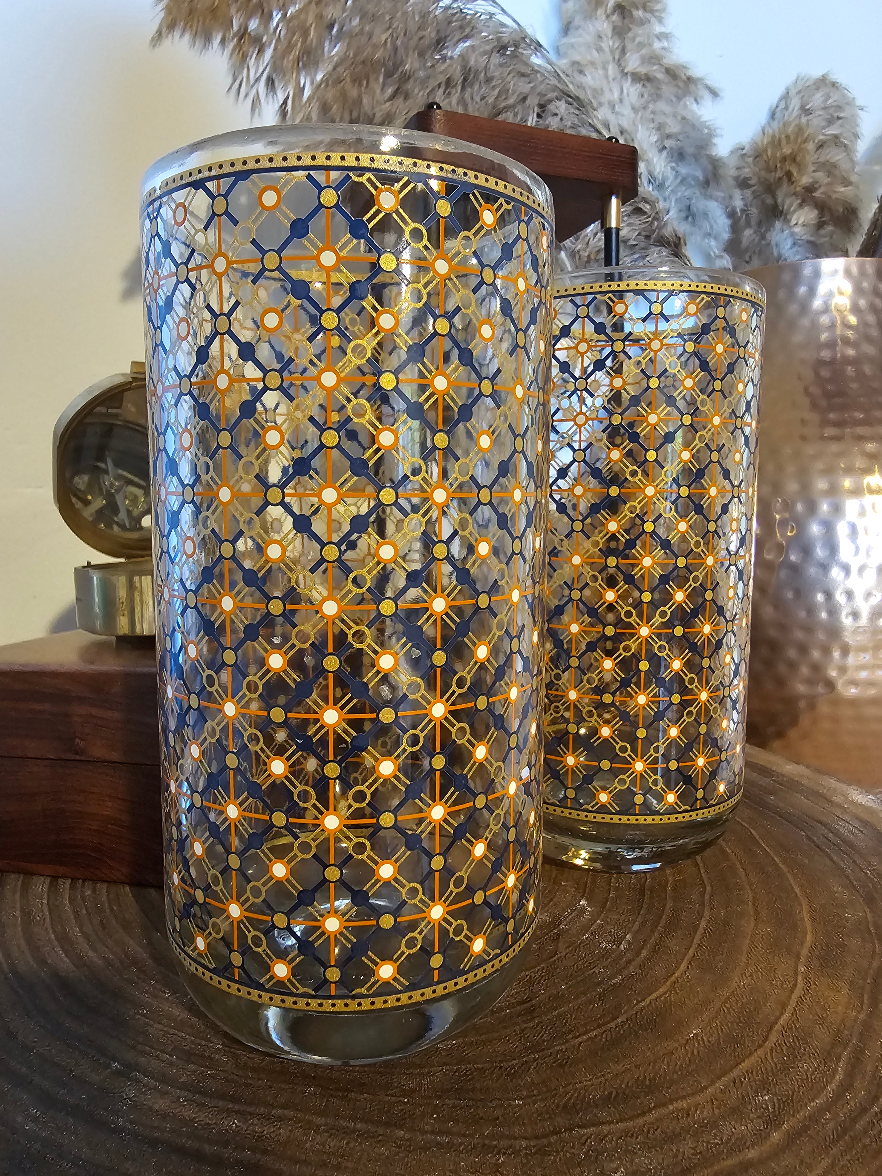 Handmade upcycled Fishers Gin and Tonic Glasses - Genie Of Gins