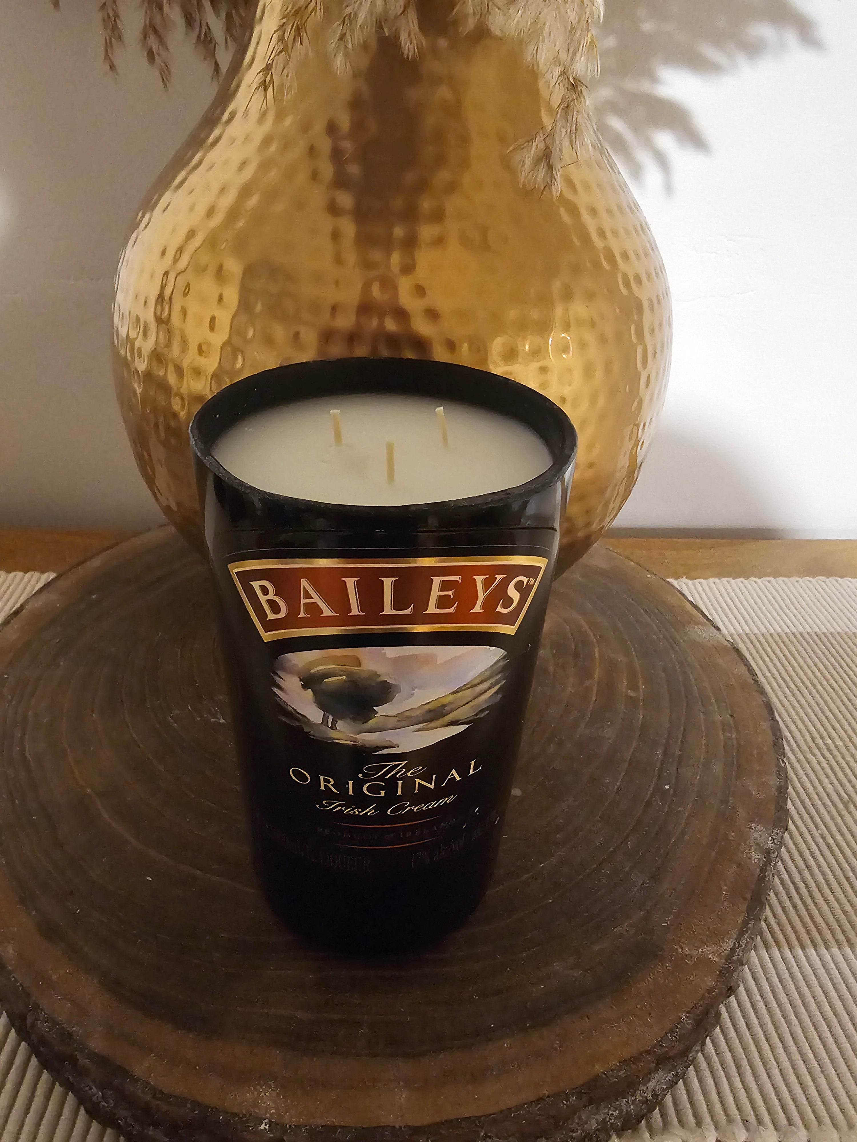 Handmade 1L Baileys Bottle Lily of the Valley Scented Candle