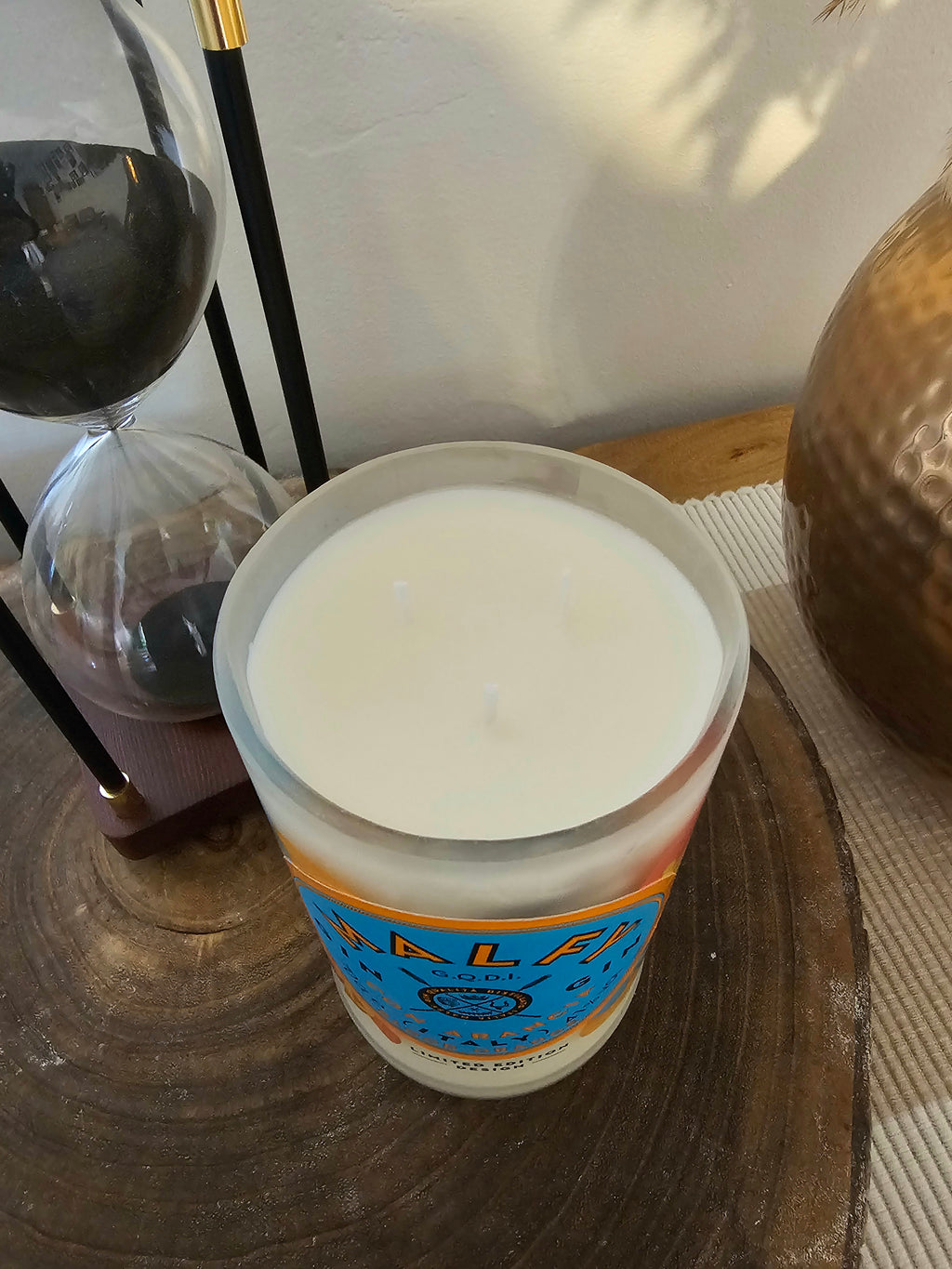 Limited Edition Malfy Gin Bottle Candle – Plum Rose & Patchouli