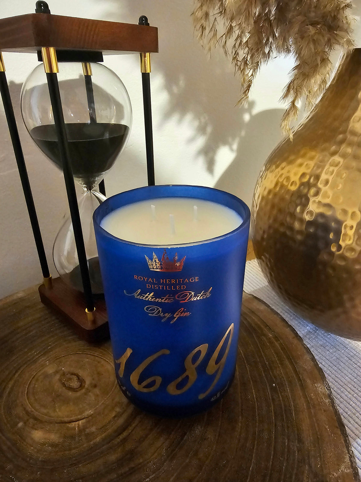 🫐 Blueberry & Vanilla 1689 Authentic Dutch Gin Bottle Candle