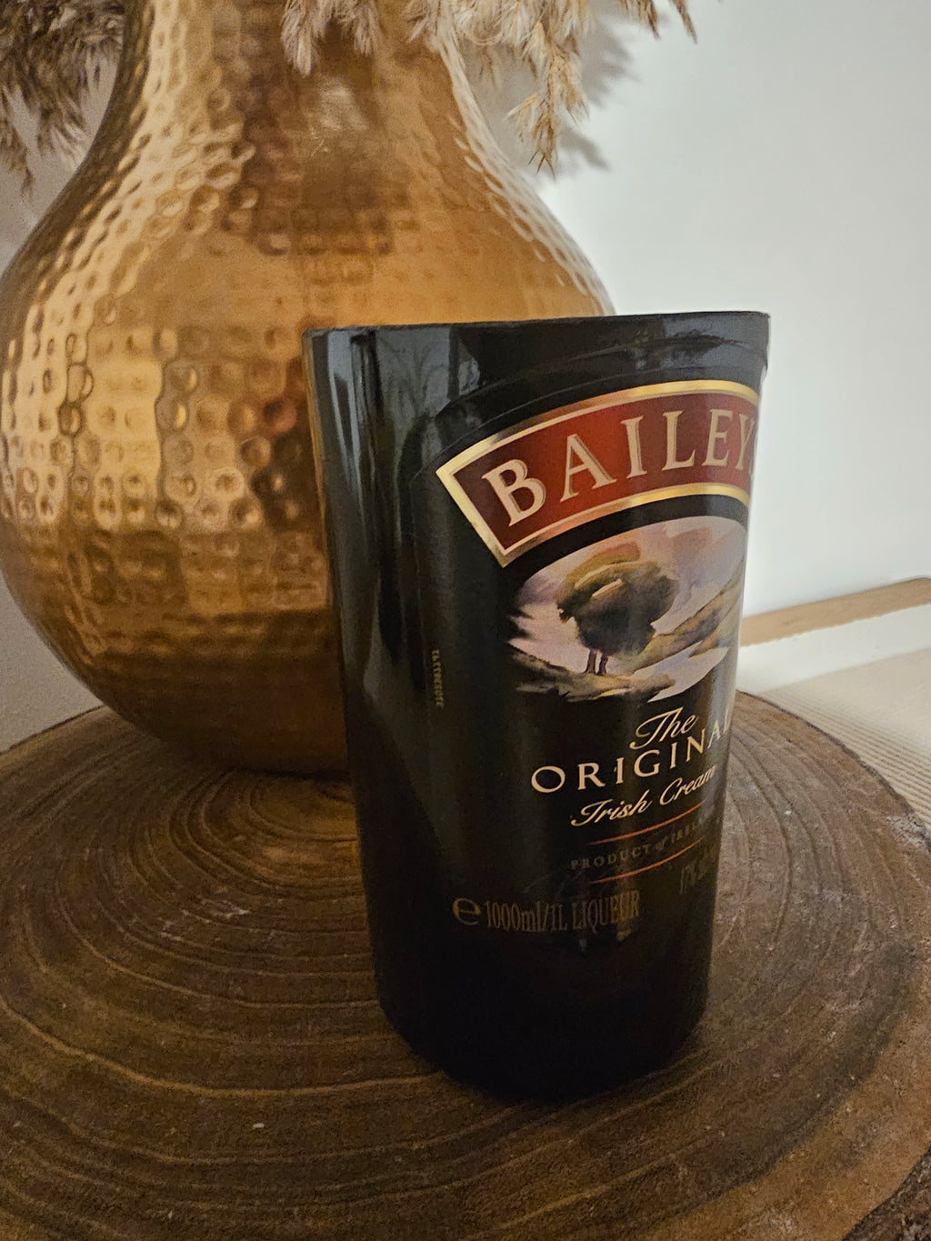 Handmade 1L Baileys Bottle Lily of the Valley Scented Candle