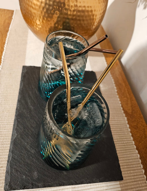 Handmade Shivering Mountain Gin Bottle Glasses - Genie Of Gins
