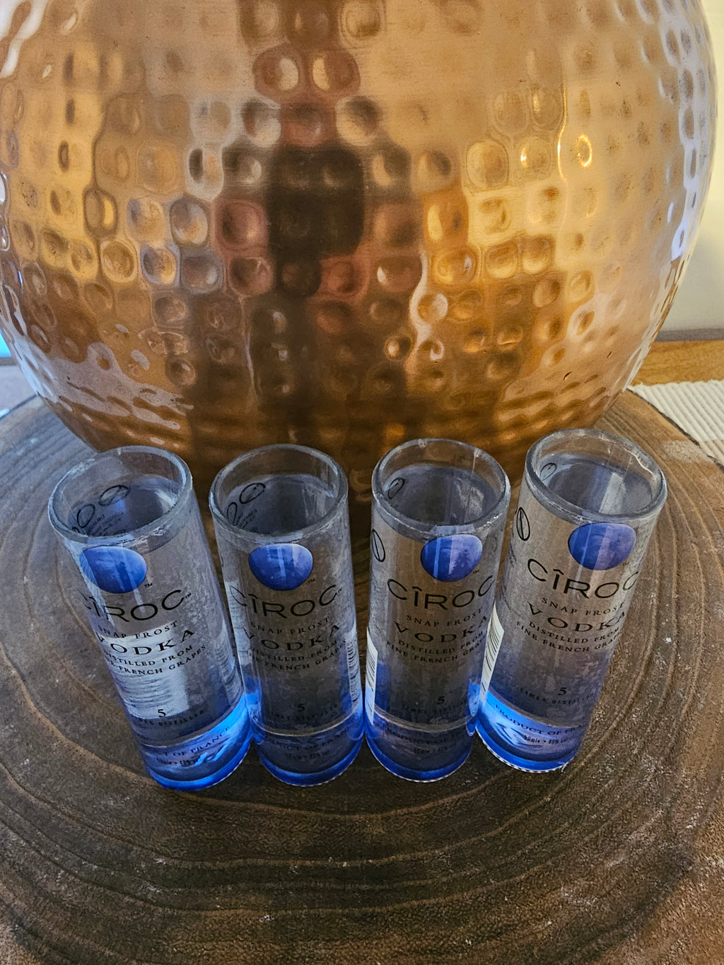 Handmade Upcycled Ciroc Vodka Shot Glasses - Genie Of Gins