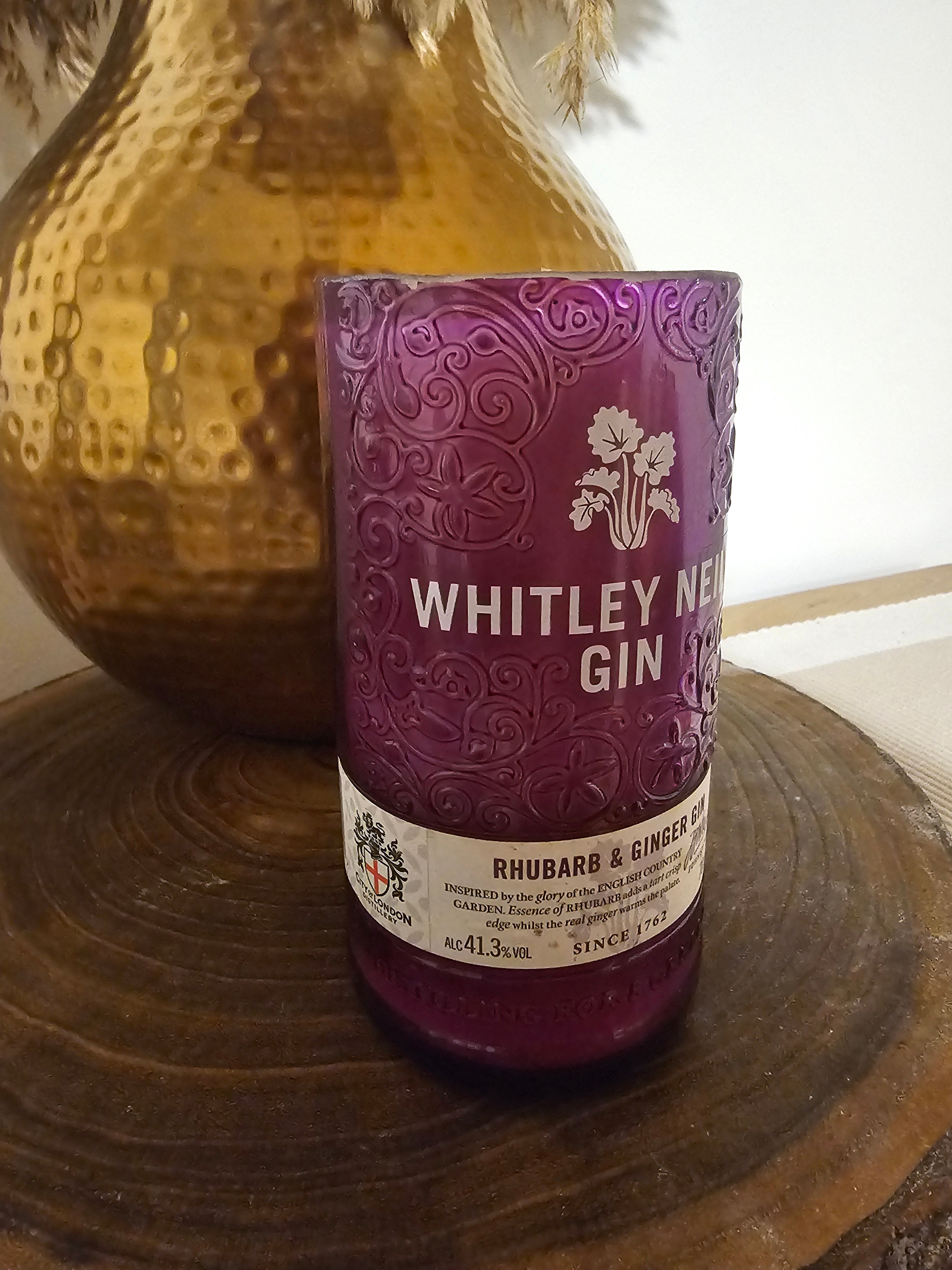 Lily of the Valley Soy Wax Candle, Upcycled Whitley Neill Gin Bottle