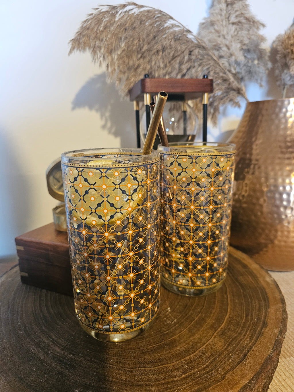 Handmade upcycled Fishers Gin and Tonic Glasses - Genie Of Gins