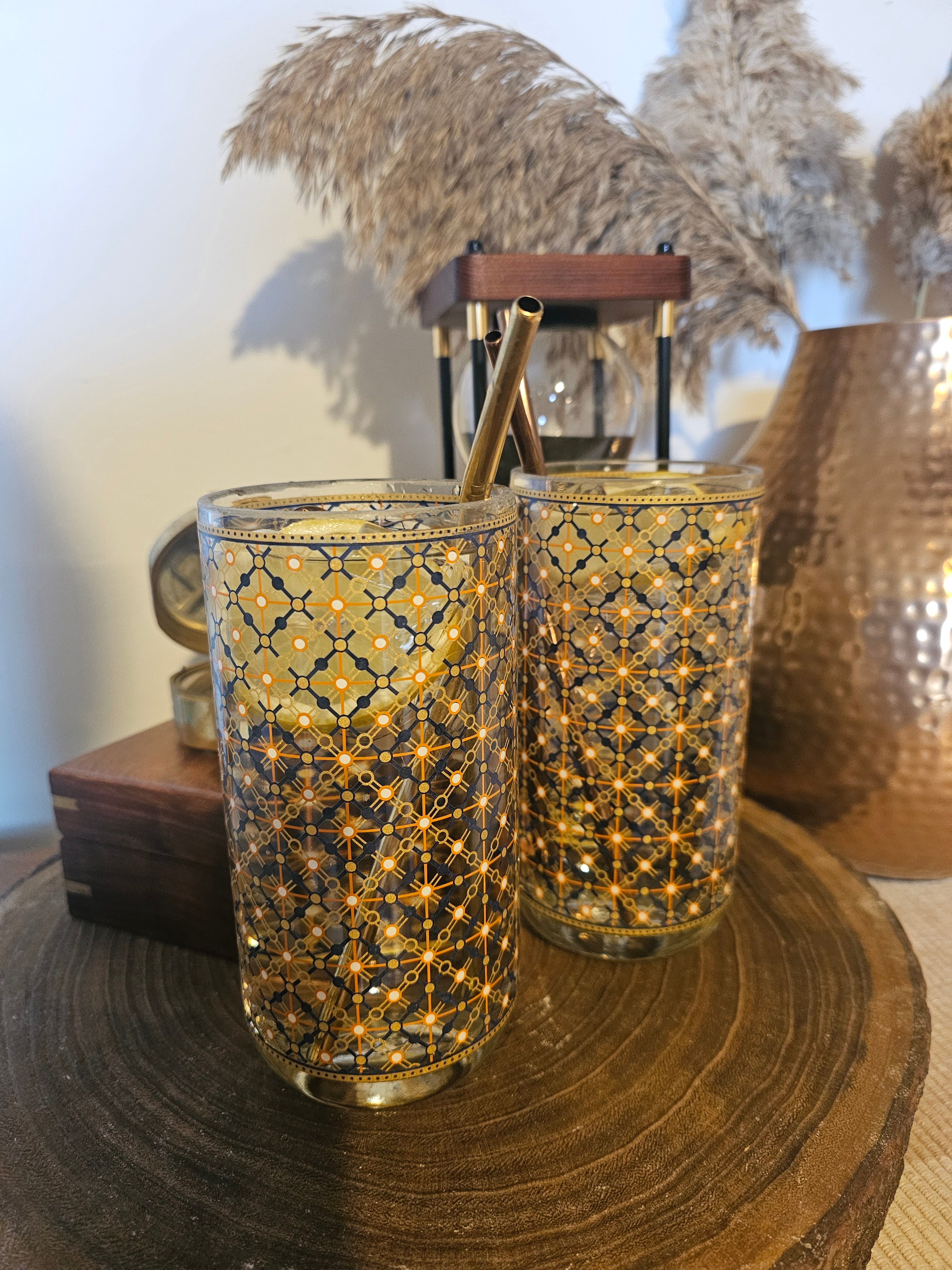 Handmade upcycled Fishers Gin and Tonic Glasses - Genie Of Gins