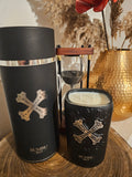 🍒 Black Cherry Scented Black Bumbu Rum Bottle Candle with Gift Box ✨